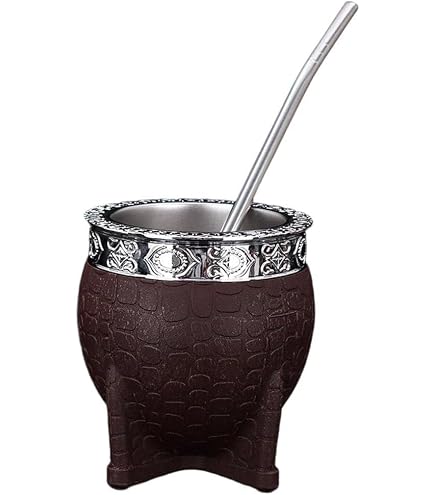 Amazon.co.jp: ADOFUN マテ茶カップ ステンレス製 パラグアイティー